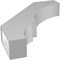 Ekena Millwork 5 1/2-in. W x 28-in. D x 34-in. H Balboa Architectural Grade PVC Knee Brace BRCP055X28X34BOA - alternate 2